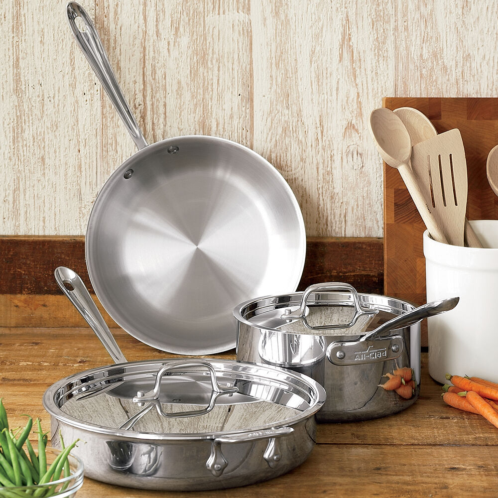 AllClad d3 Stainless Steel 5Piece Set Sur La Table