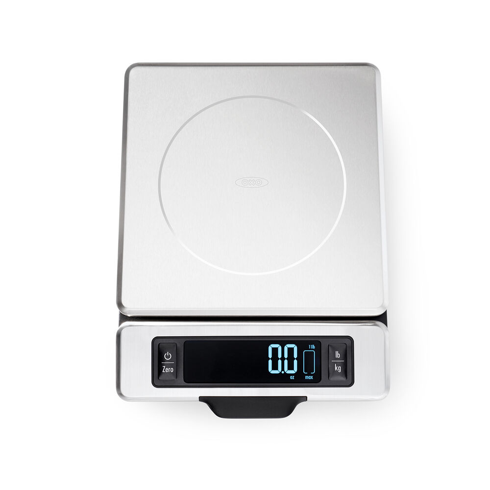 Oxo 11 Lb Stainless Steel Scale With Pull Out Display Sur La Table