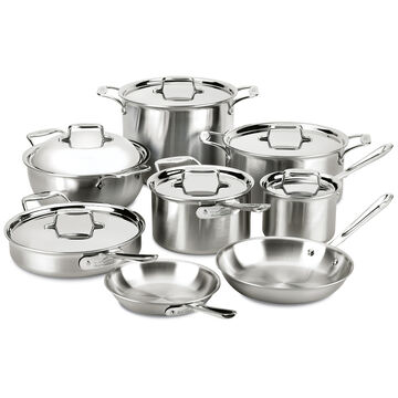 All-Clad d5 Brushed Stainless Steel 14-Piece Set