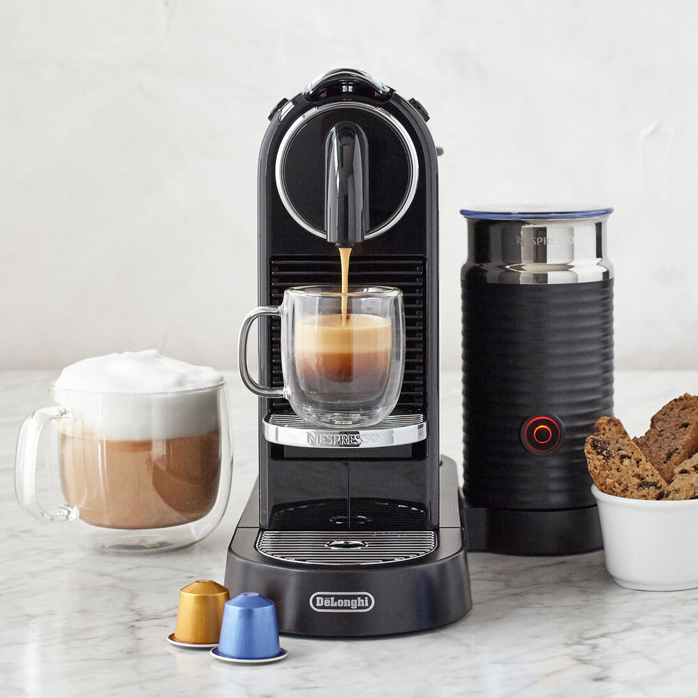 Nespresso Citiz By De Longhi Espresso Machine With Aeroccino3 Frother Black Sur La Table