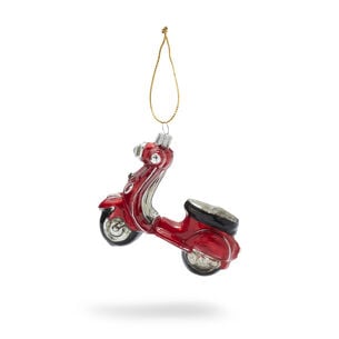 Scooter Glass Ornament