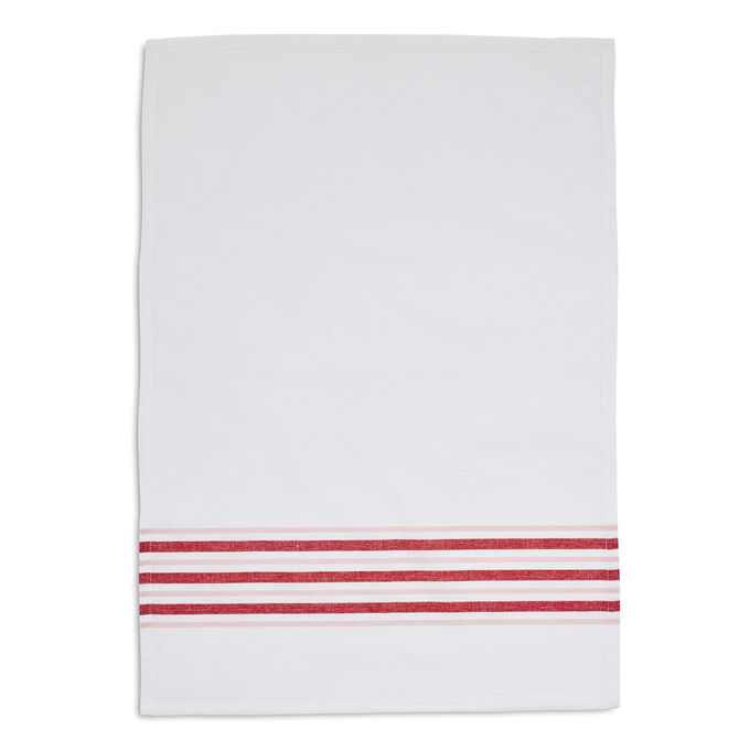 Pink Horizontal Stripe Kitchen Towel
