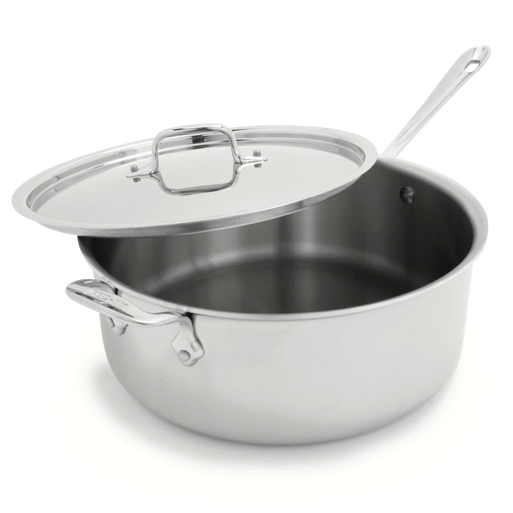 AllClad d3 Stainless Steel Deep Sauté Pan, 6 qt. Sur La Table