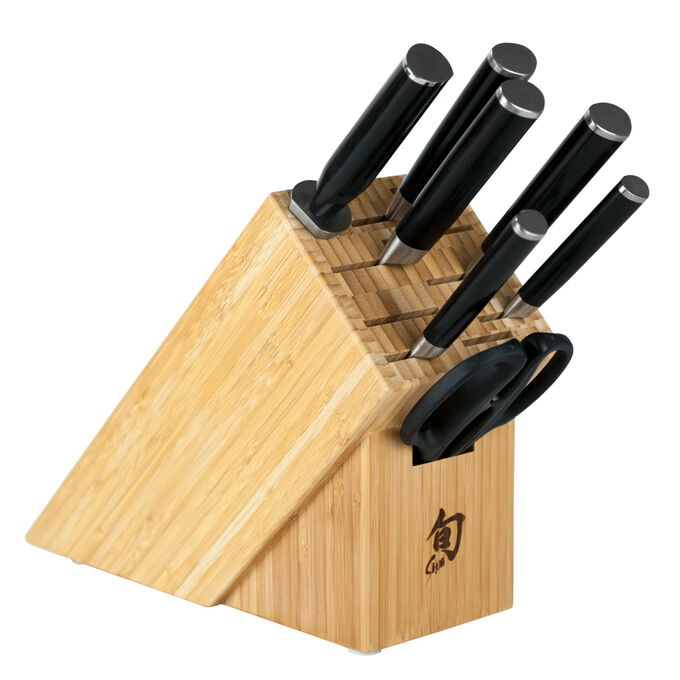 Shun Classic 8 Piece Knife Block Set Sur La Table