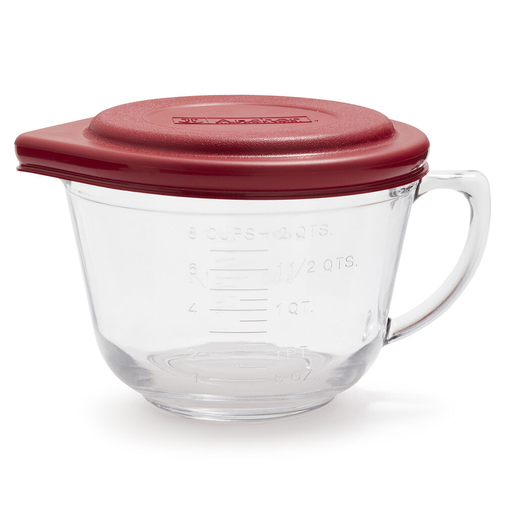 Anchor Hocking Glass Batter Bowl with TrueFit Lid, 2 qt. Sur La Table