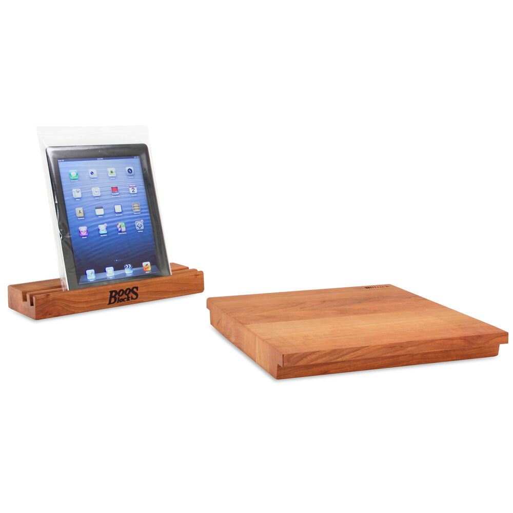 john boos co edge grain cutting boards with tablet stands