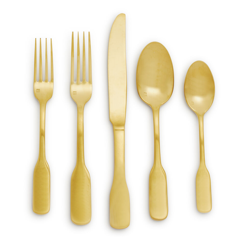 Fortessa Ashton Brushed Gold Flatware Sets Sur La Table