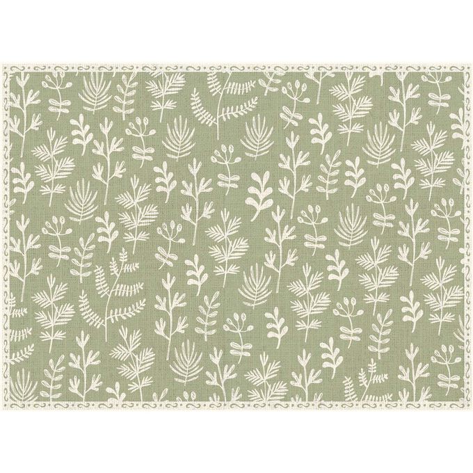 Leaves Vinyl Placemats, Set of 4