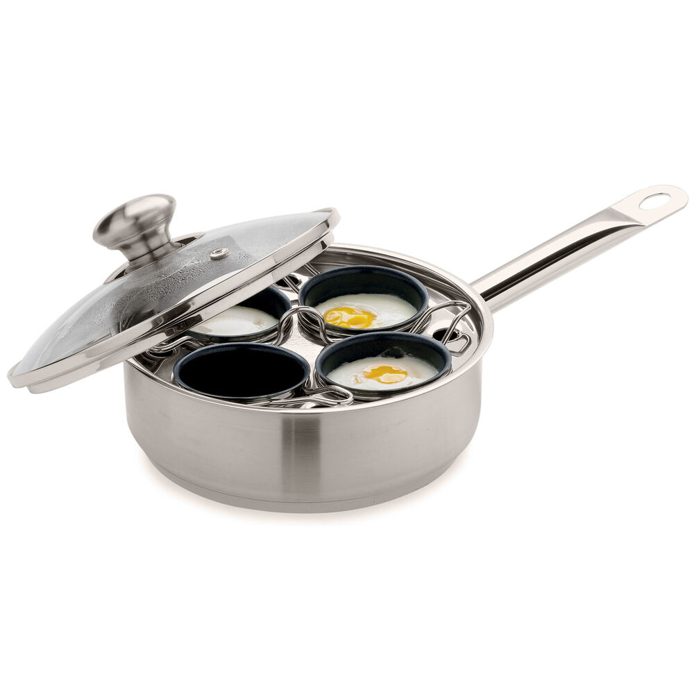 Demeyere Stainless Egg Poaching Pan 4 Cup Sur La Table