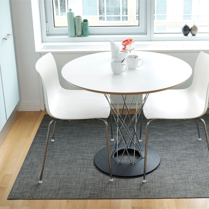 Chilewich Basketweave Floor Mat Carbon