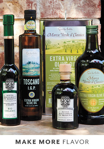 extra virgin olive oil and balsamic vinegar bottles