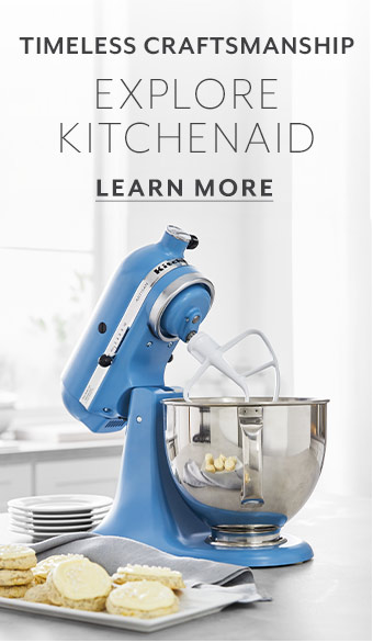 KitchenAid Timeless Craftmanship. Learn More. KitchenAid mixer in blue color.