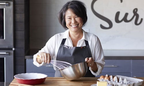 Sur La Table employee wearing apron