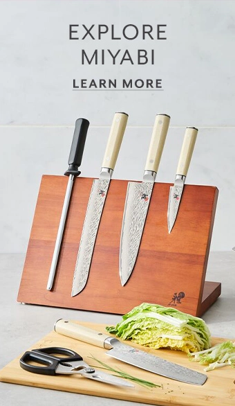 Explore Miyabi, Learn More. Miyabi knives in knife block.