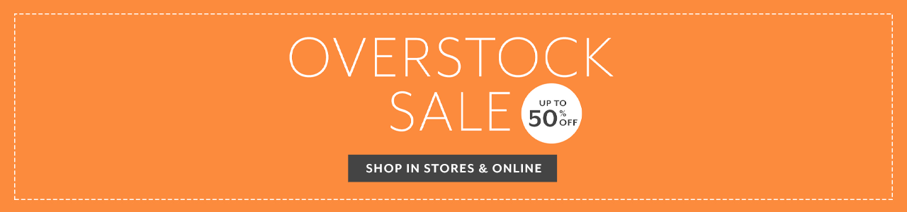 Ends today Overstock sale up to 50% off, shop in stores & online