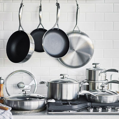 Set of nonstick cookware