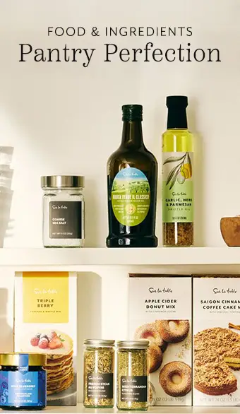 Food & ingredients, pantry perfection.