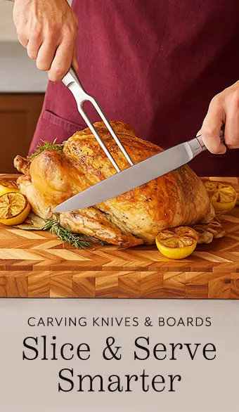Carving knives & boards, slice & serve smarter.