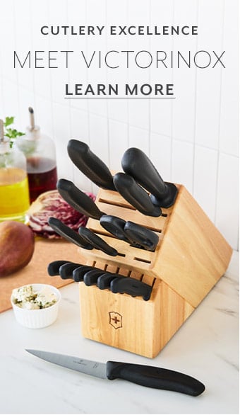 Cutlery Excellence Meet Victorinox, Learn More. Victorinox Classic knives in knife block.