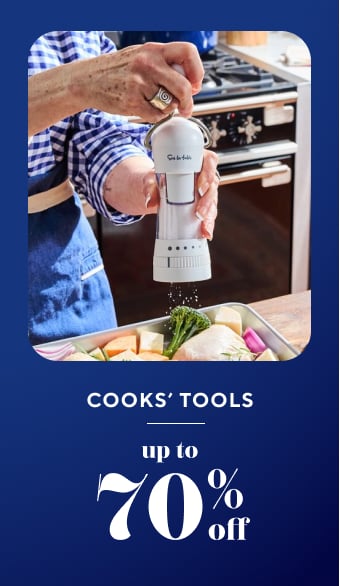 Cooks' tools up to 70% off.