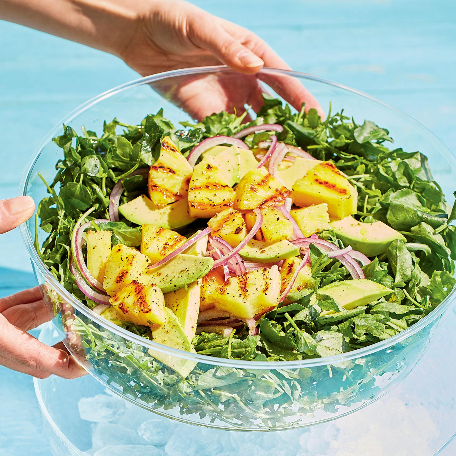 Caramelized Pineapple Avocado And Watercress Salad Recipe