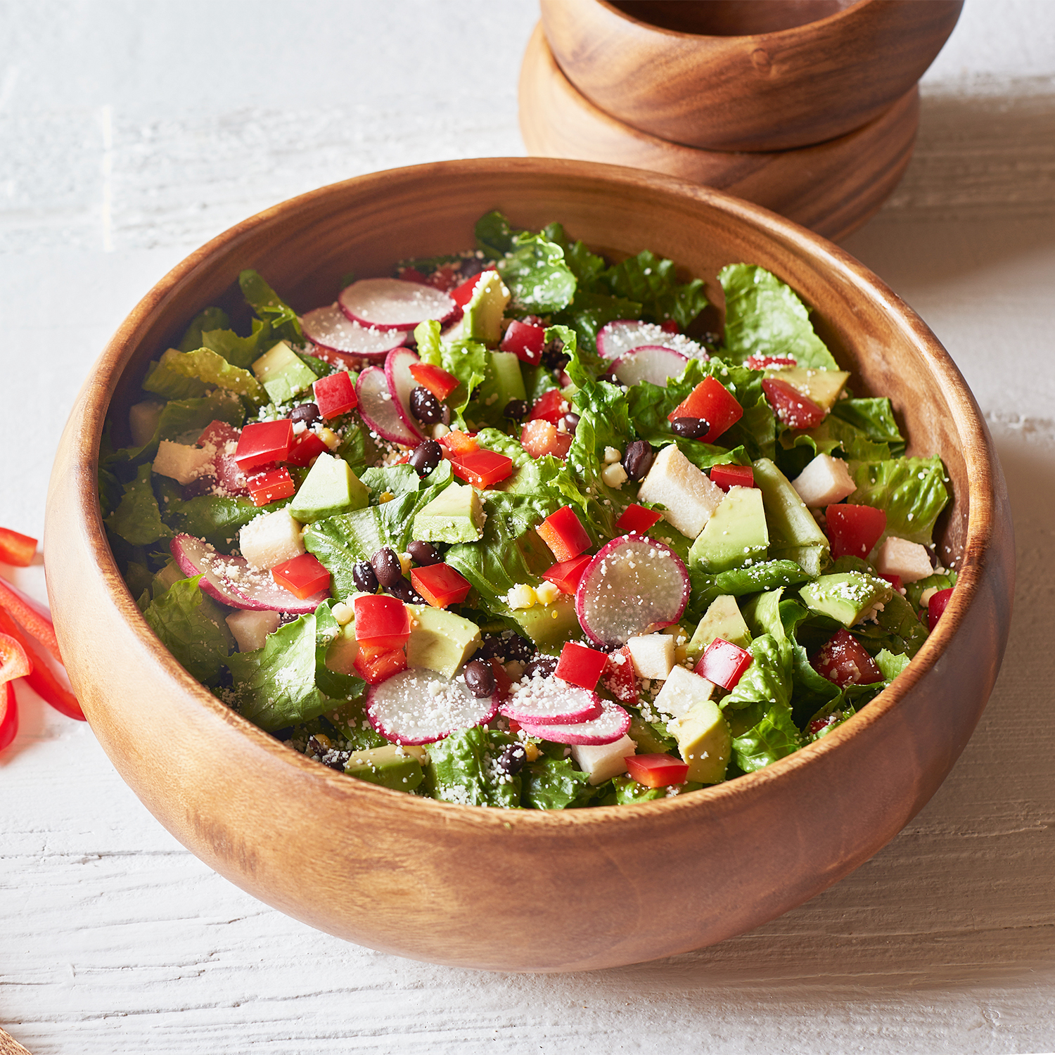 Mexican Chopped Salad With Honey Lime Dressing Recipe Sur La