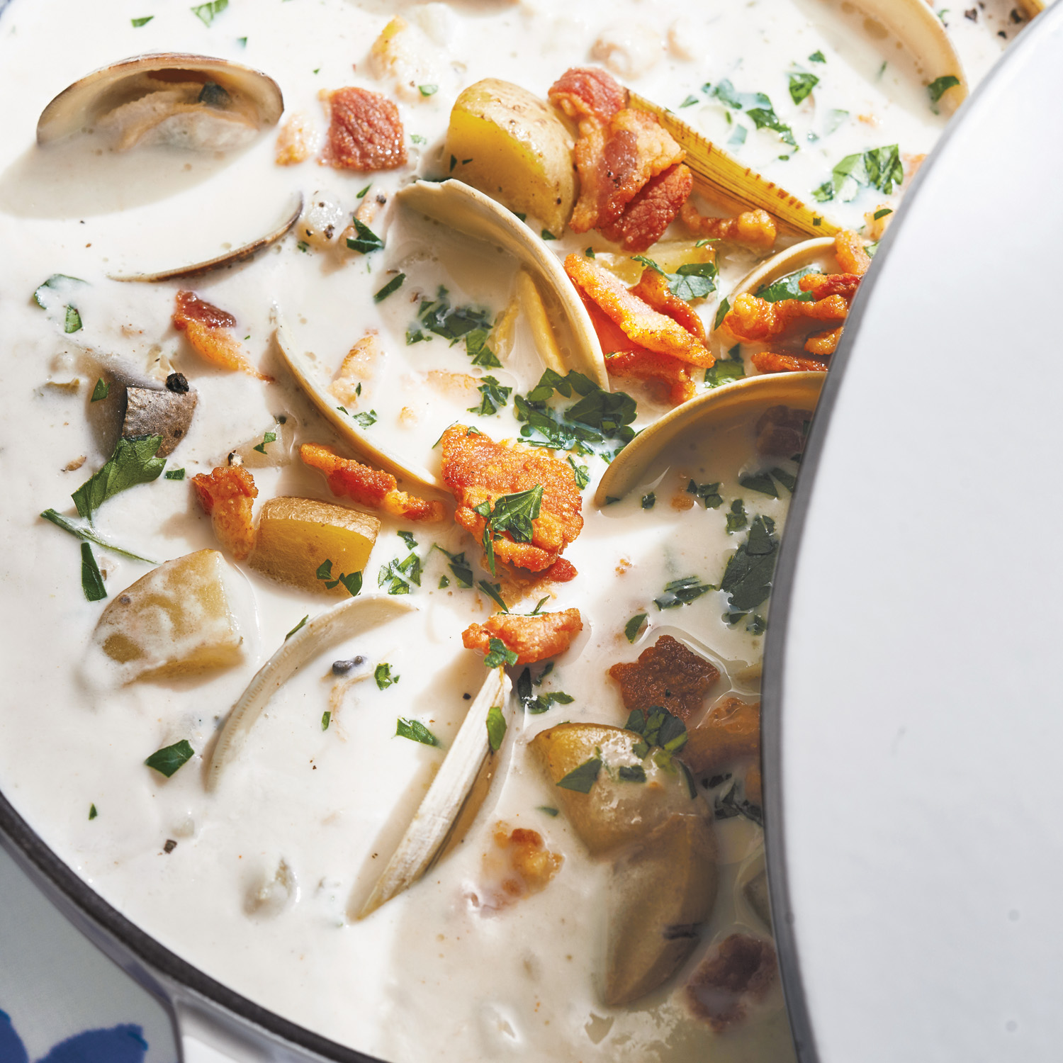 Seafood Chowder with Clams, Scallops, Shrimp and Cod ...