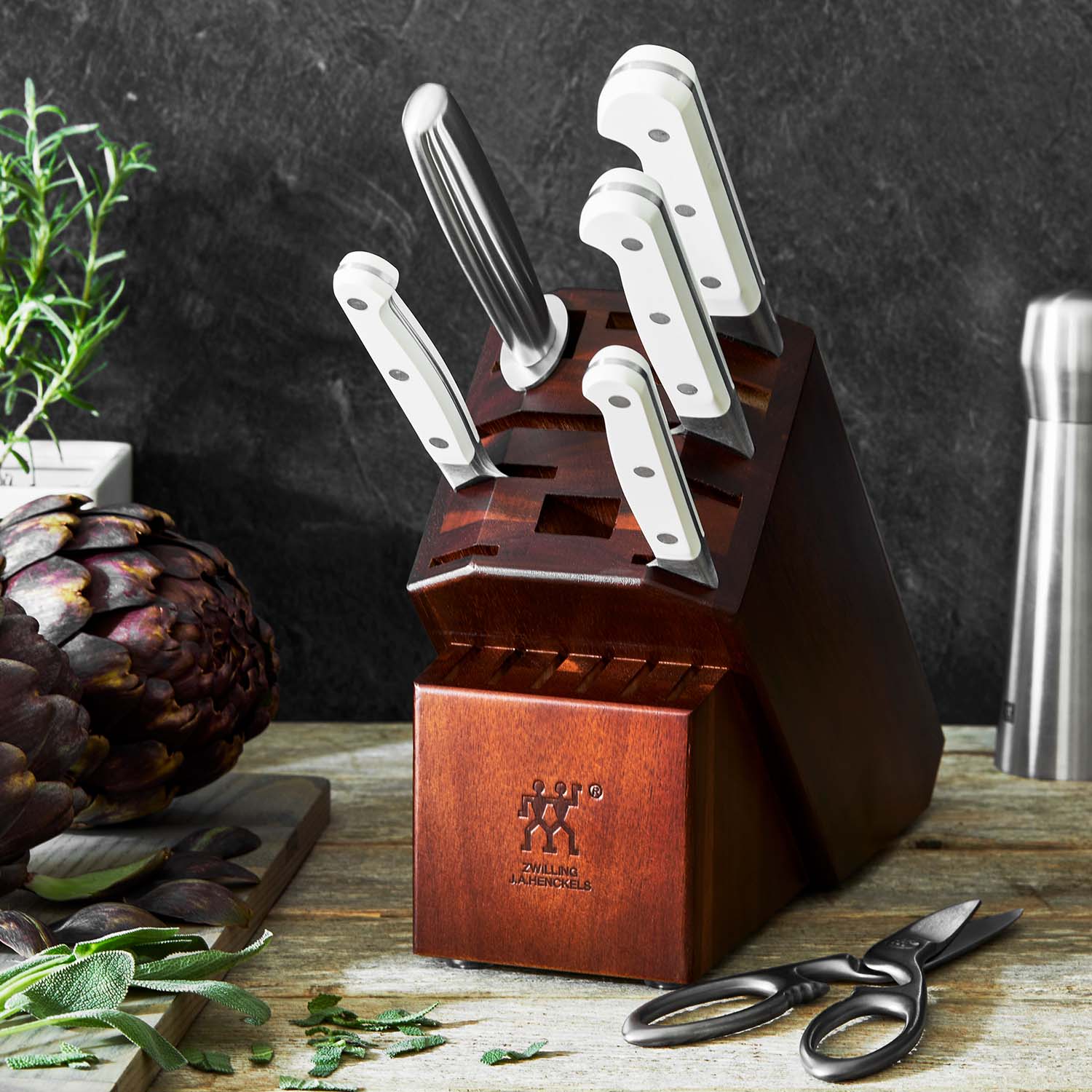 7-pc knife block set