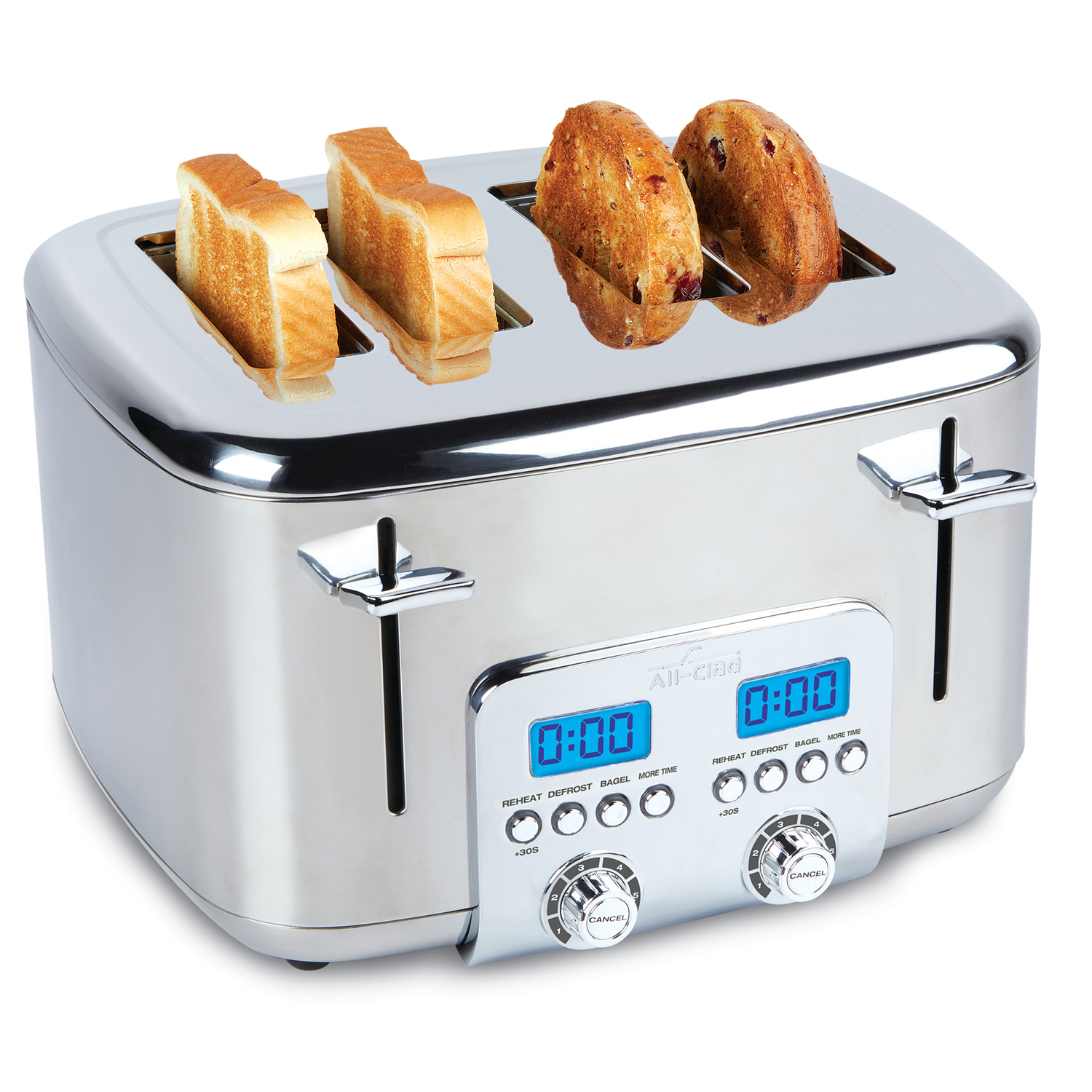 AllClad Stainless Steel 4Slice Digital Toaster Sur La Table