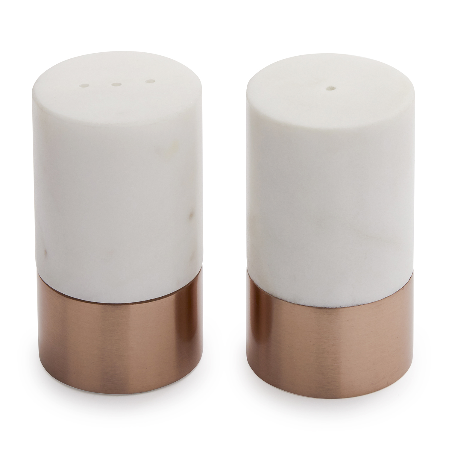 rose gold salt and pepper shakers