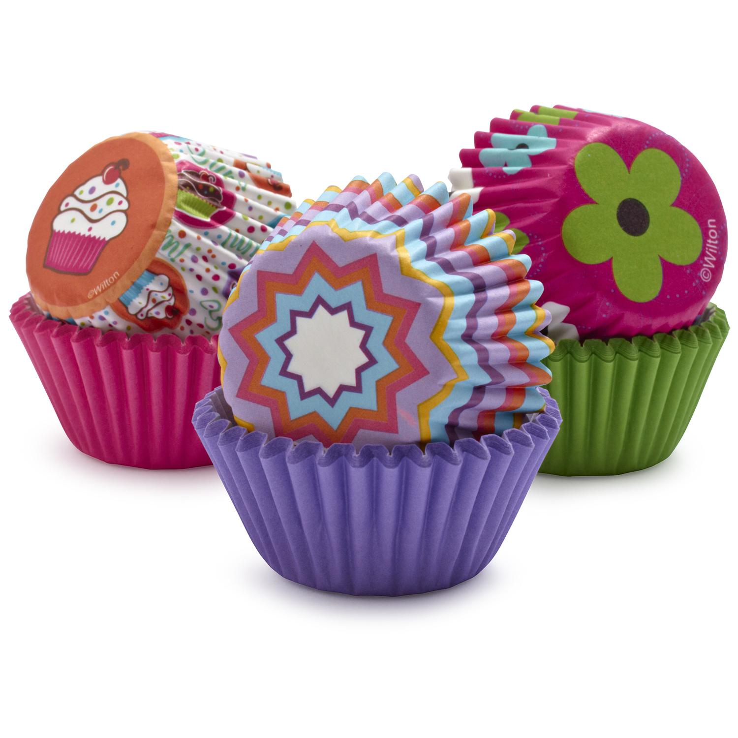 Pink Party Miniaure Bake Cups,Cupcake Papers,100 ct,Wilton,415-0167,Cupcake