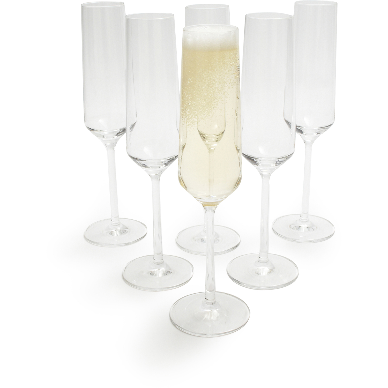 champagne flutes with no bottom