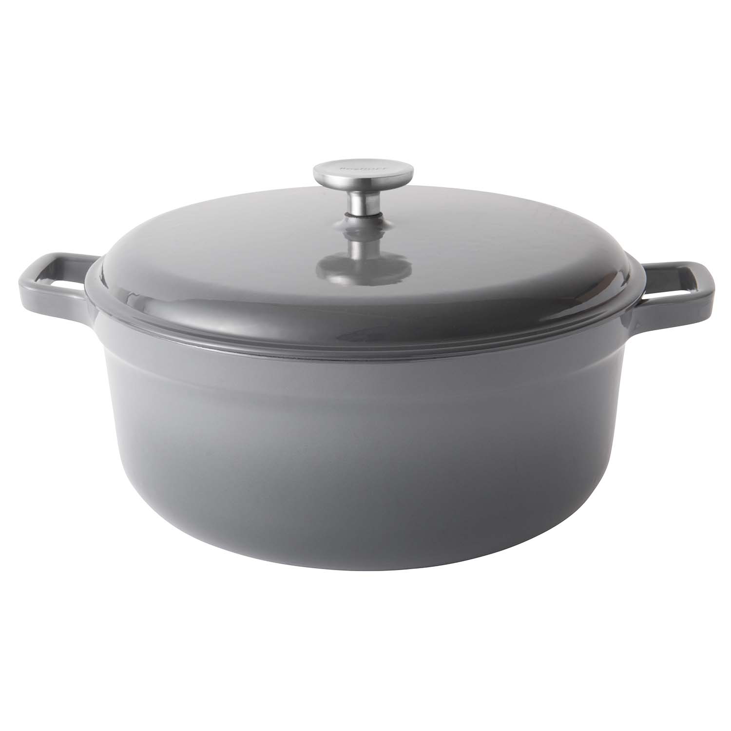enameled cast iron casserole with lid