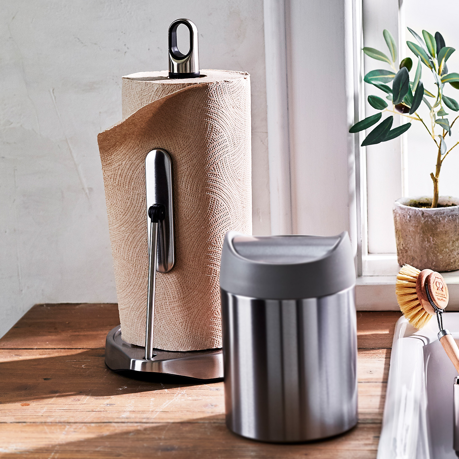 [Letter3 5] Simplehuman Paper Towel Holder Gold - al88bfs