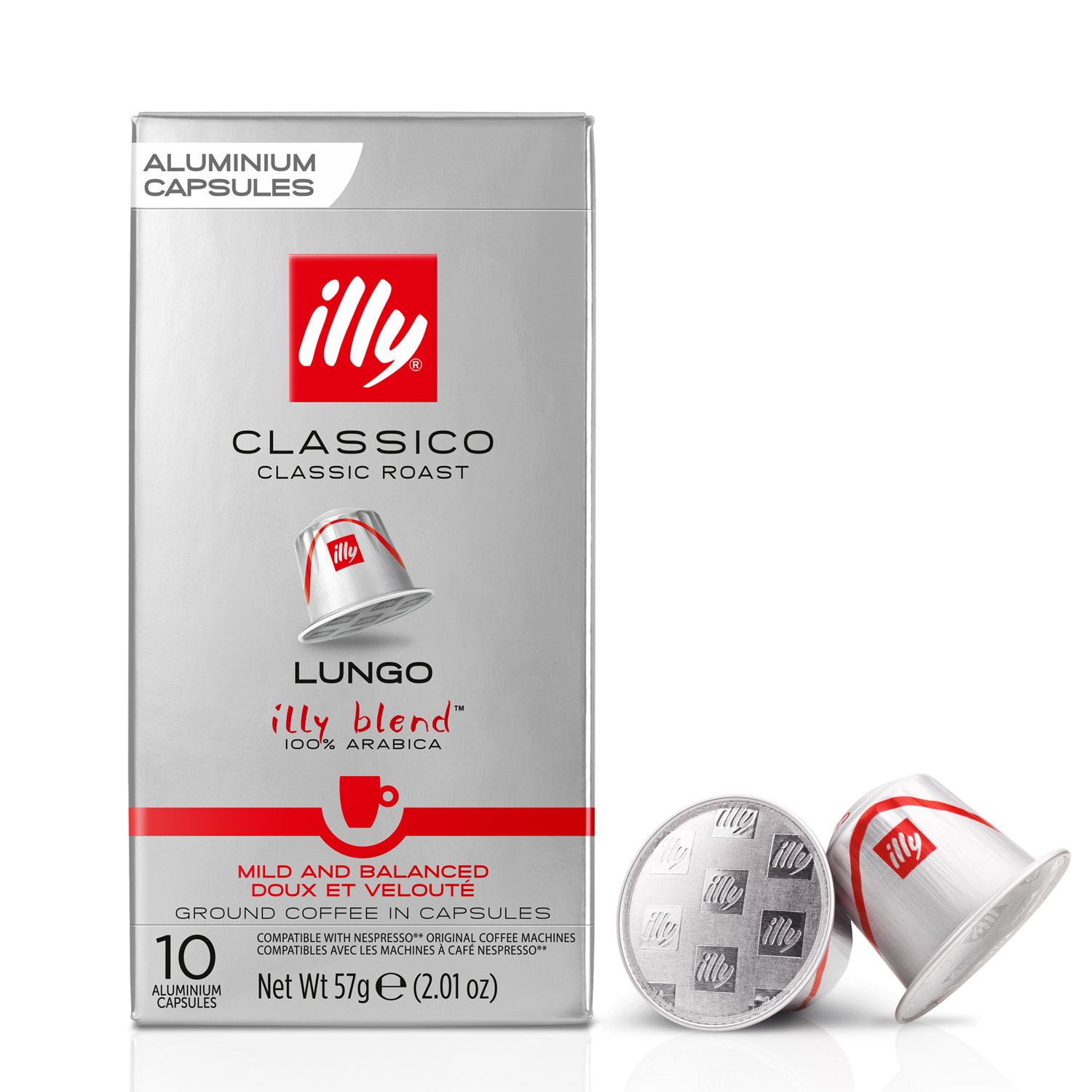 Illy Espresso Lungo Aluminium Capsules Classico Roast Sur La Table
