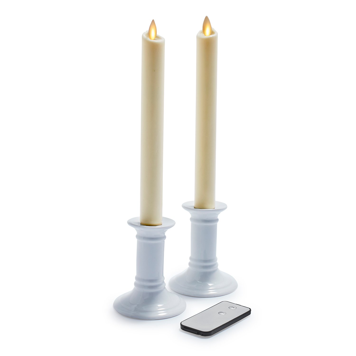 Flameless Taper Candles, Set of 2 Sur La Table