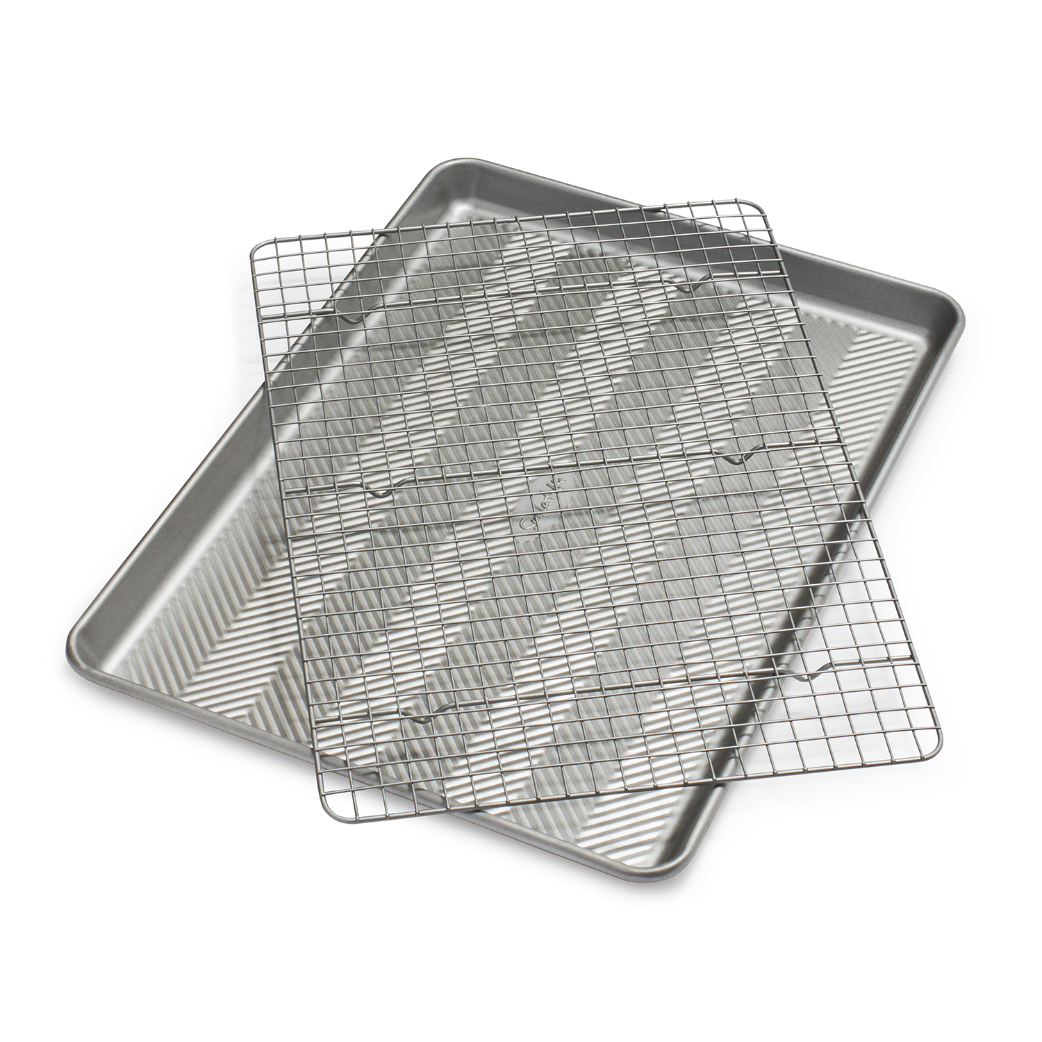 Sur La Table Silver Classic Half Sheet Pan with Cooling & Baking Grid