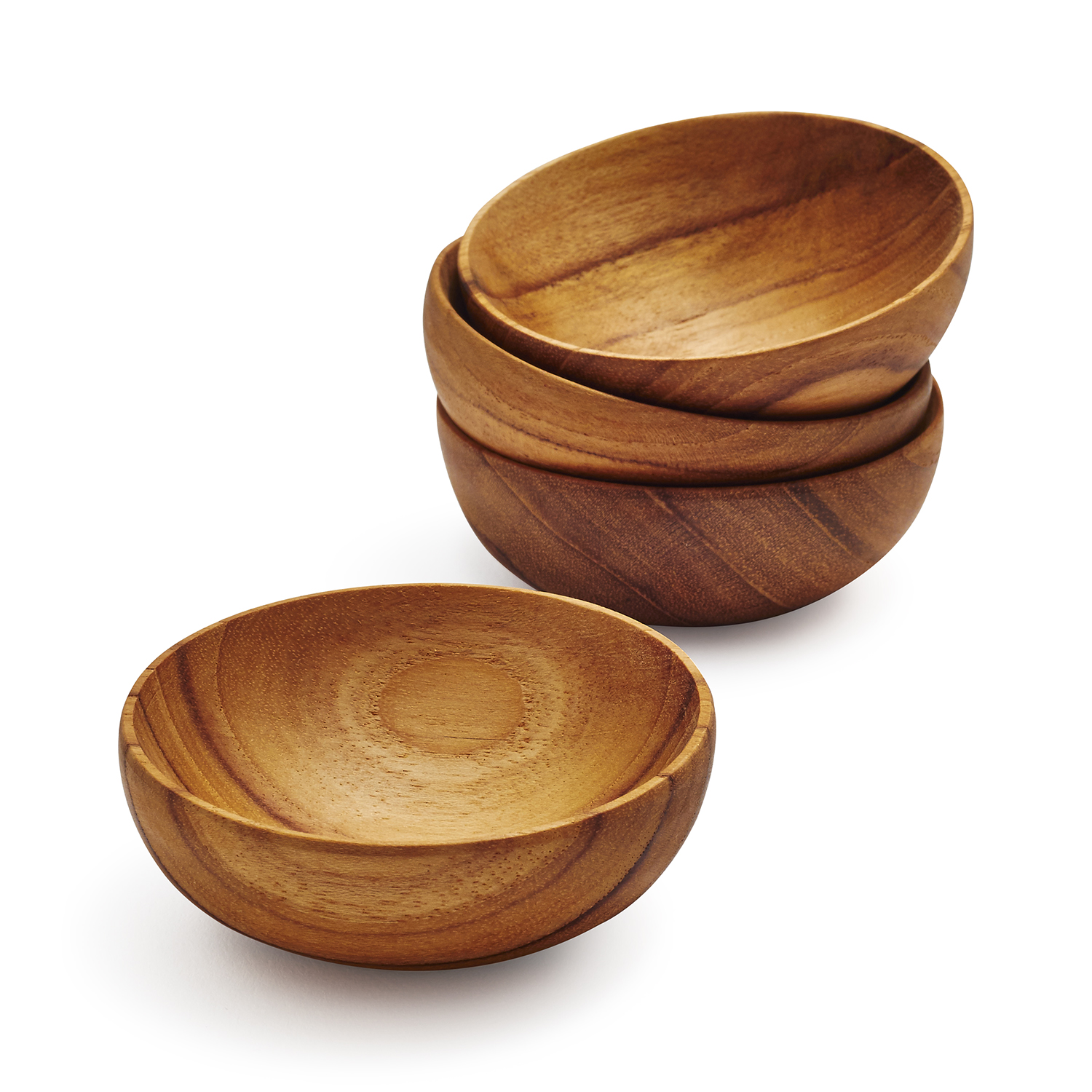 Teak Pinch Bowls Set Of 4 Sur La Table