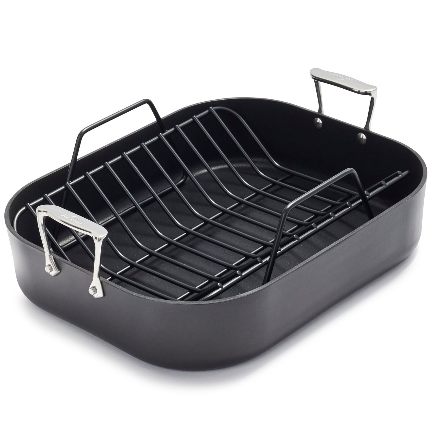 AllClad HA1 Nonstick Roasting Pan with Rack, 16" x 13" Sur La Table