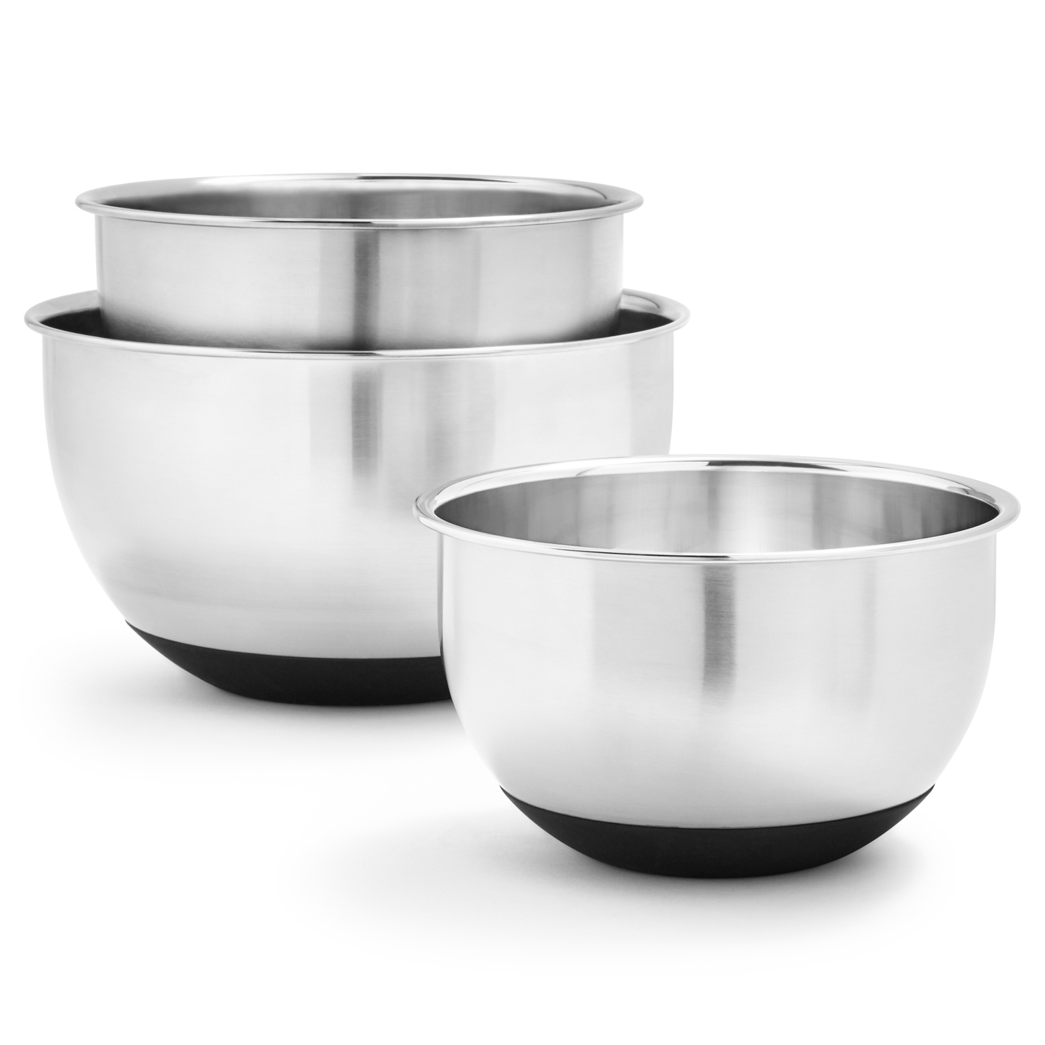 Polished Mirror Finish Nesting Bowls Stainless Steel Mixing Bowls Set of 6 