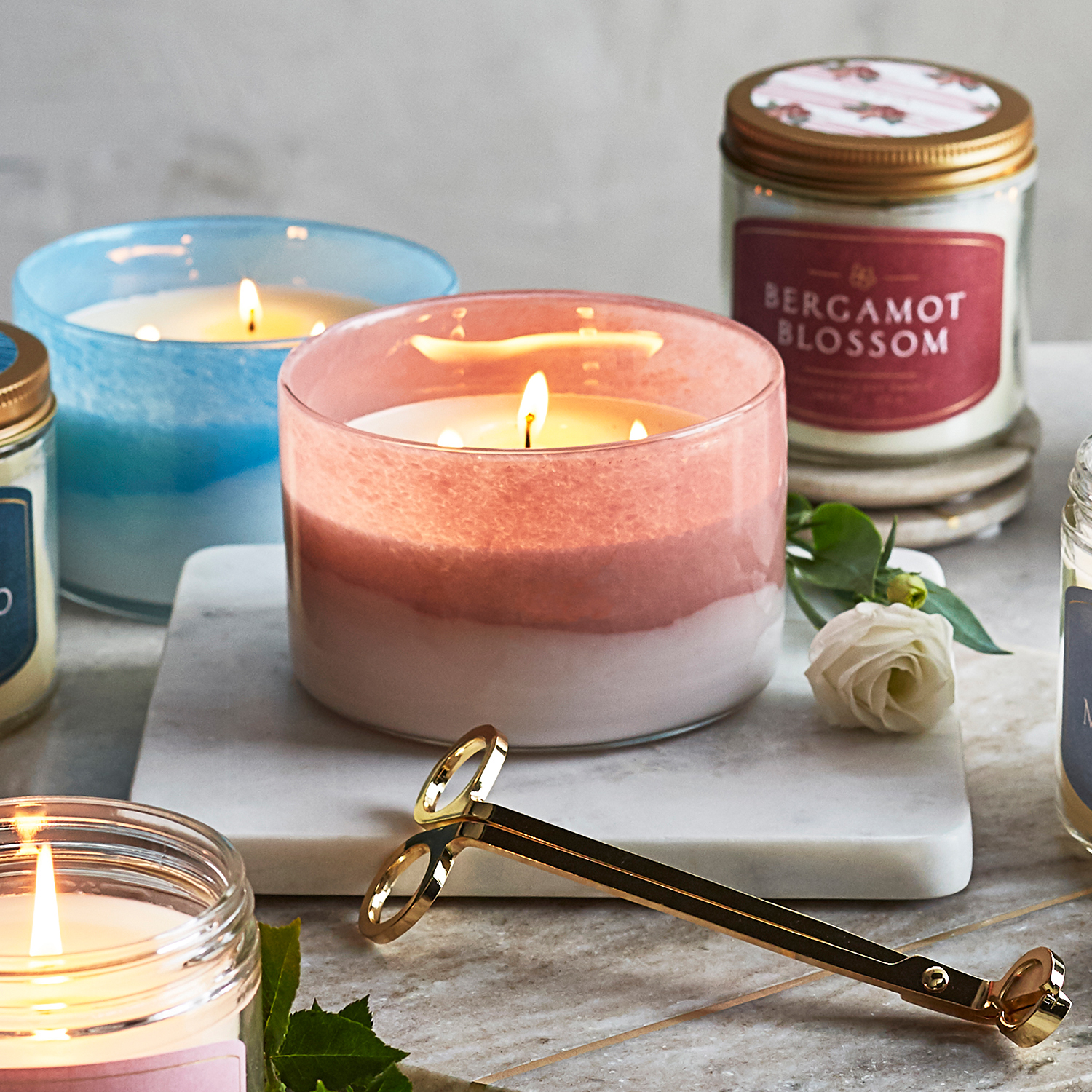 3Wick Tea Rose Candle, 14.5 oz. Sur La Table