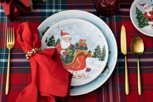 Sur La Table Santa place setting