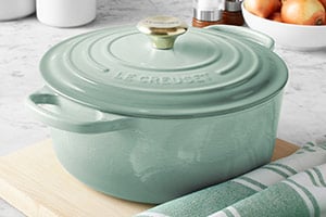 Le Creuset Dutch Oven in exclusive new sage color