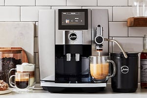 JURA JURA 8 Automatic Coffee Machine brewing espresso