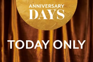 Anniversary Days today only up to 50% off