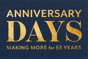 Anniversary Sale up to 50% off