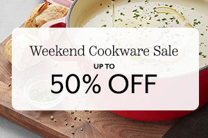 weekend cookware sale up to 50% off
