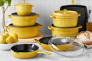 New Staub cookware in yellow Citron color