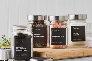 Sur La Table kitchen towels stacked