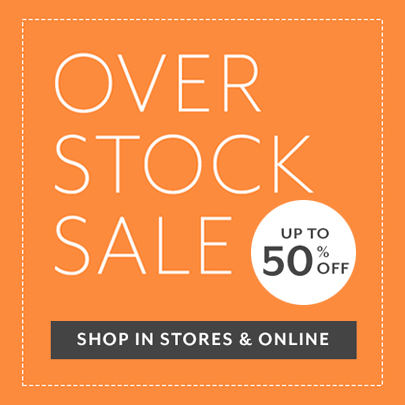Overstock Sale up to 50% off